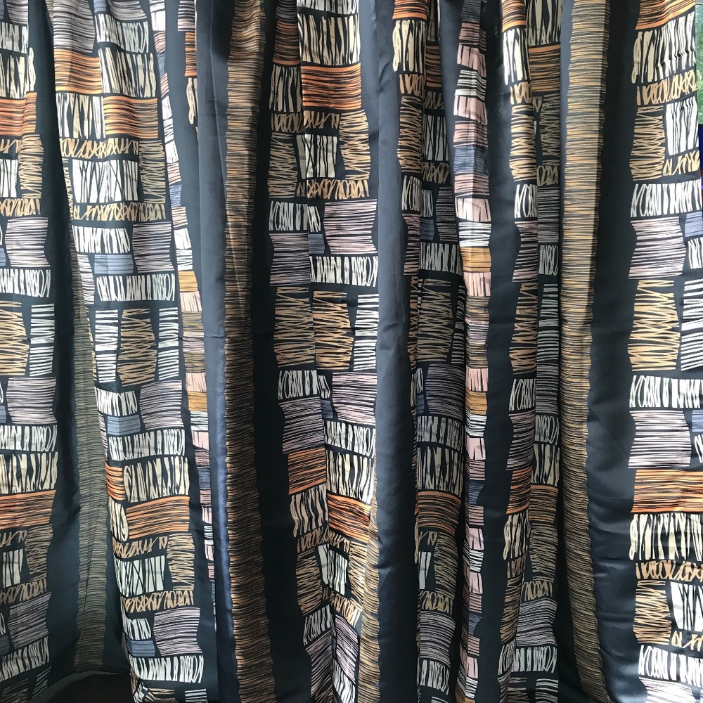 60in long x 52 in wide TWO room darkening curtain Panels